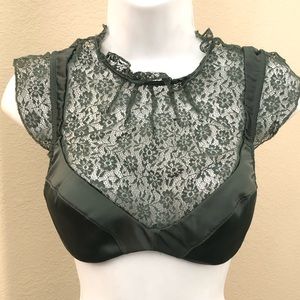 Victoria’s Secret Women’s Olive Lace Bra Top 32D